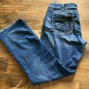 Suzuki Mid Straight Silver jeans size 34 W/ 32 L